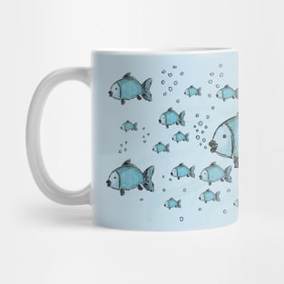 School of cute fish Mug